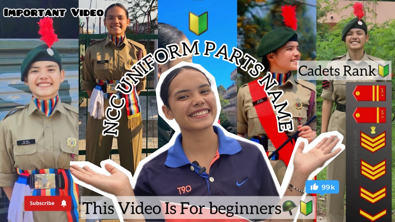 NCC Uniform Parts Name🪖🔰/this Video Is For New Cadets 🥰❤️/Very Help Full For You All🔰😇#indianncc 