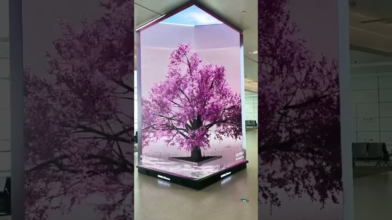 90 degree curved led display panel #ledscreen #leddisplay