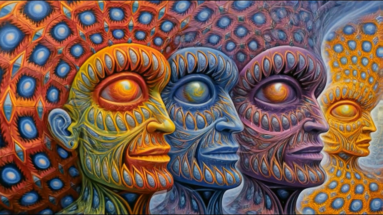Psychedelic Trance - Alex Grey Cosmic L.S.D. Odyssey / Hallucinations mix 2024 (AI Graphic Visuals)