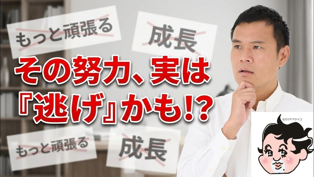 その努力、実は「逃げ」かもしれませんよ?