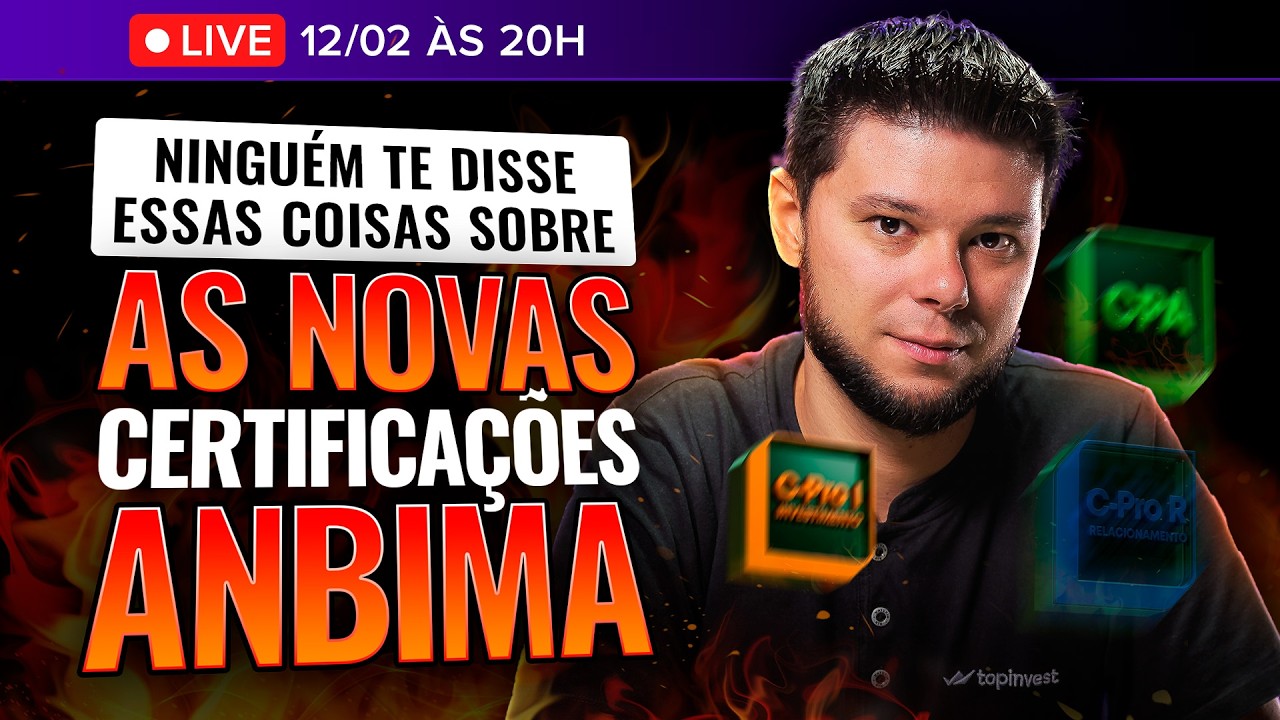 🔴 AO VIVO: ENTENDA O QUE REALMENTE MUDOU NAS PROVAS DA ANBIMA 2026 | NOVA CPA, C-PRO I E C-PRO R
