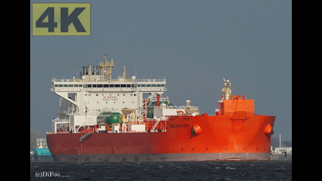 EAGLE BALDER - Shipspotting Germany 🇩🇪 IMO 9833113 - River Elbe near Otterndorf - 4K VIDEO