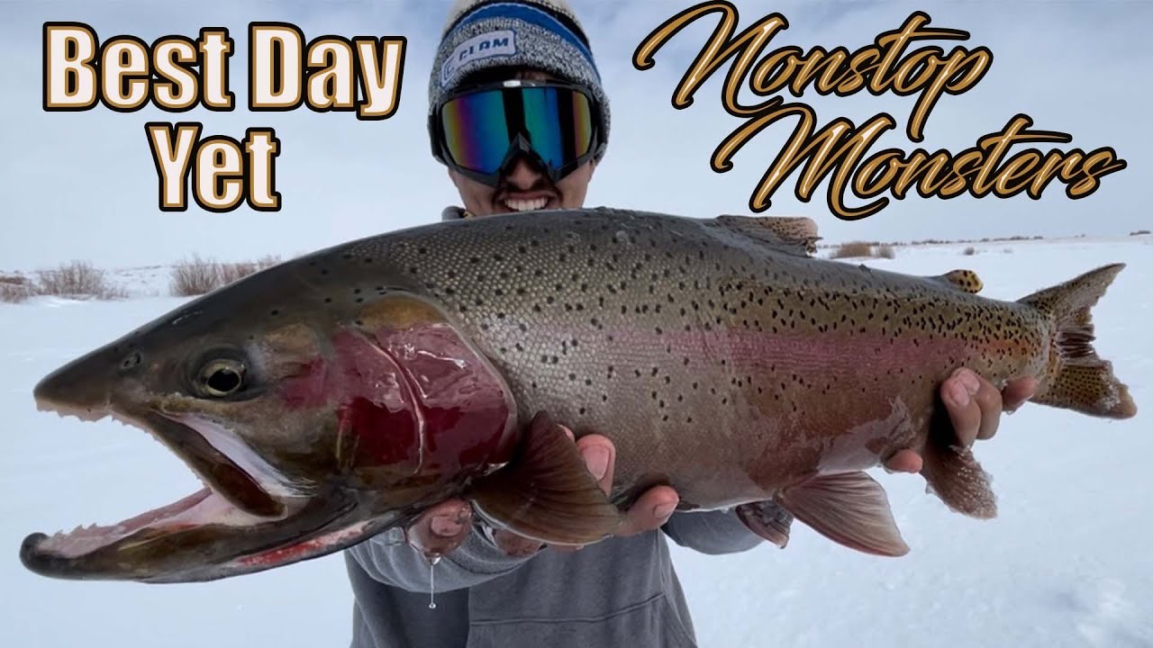 BEST DAY YET - Ice Fishing Colorado for NONSTOP MONSTER TROUT
