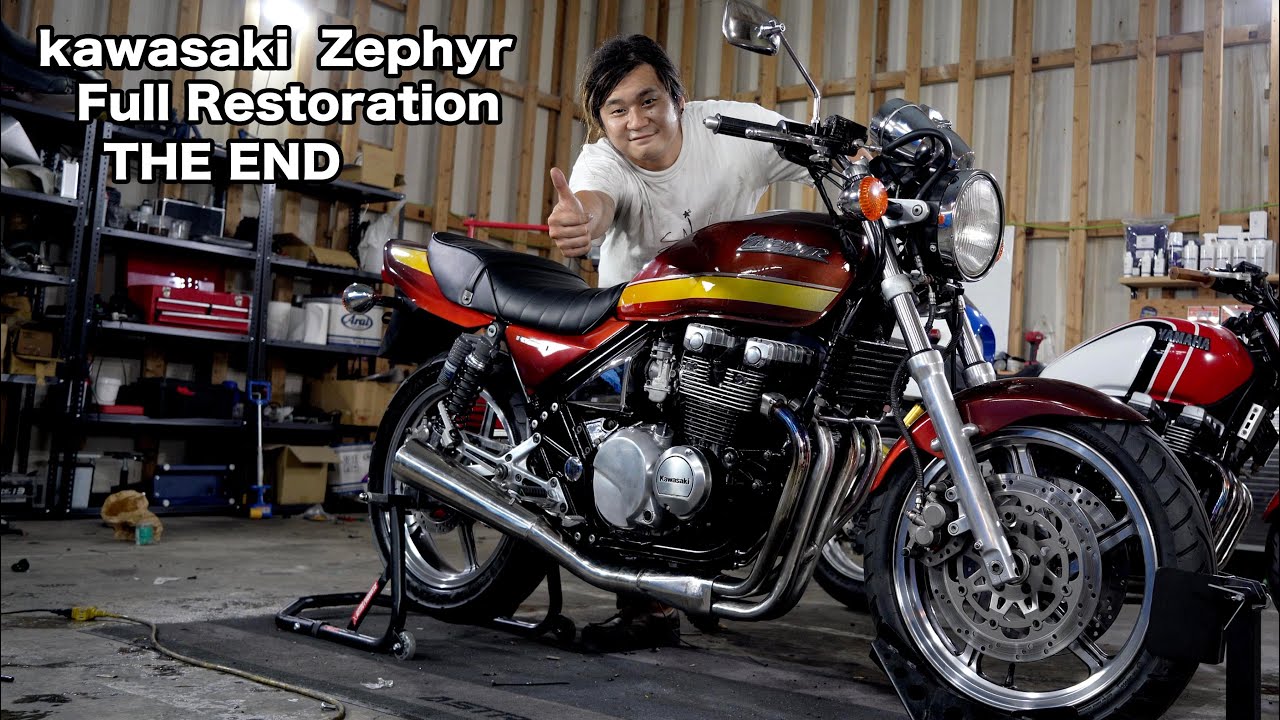 [Завершение полной реставрации мотоцикла Kawasaki Zephyr] Лучший 