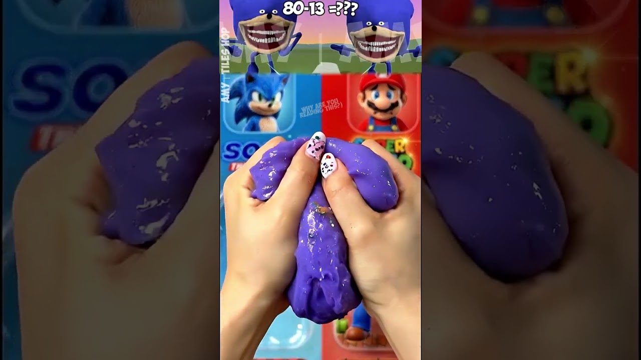 Shin Sonic x Scared Mario slime smash unboxing! #sonic #sonic #shinsonic #shorts