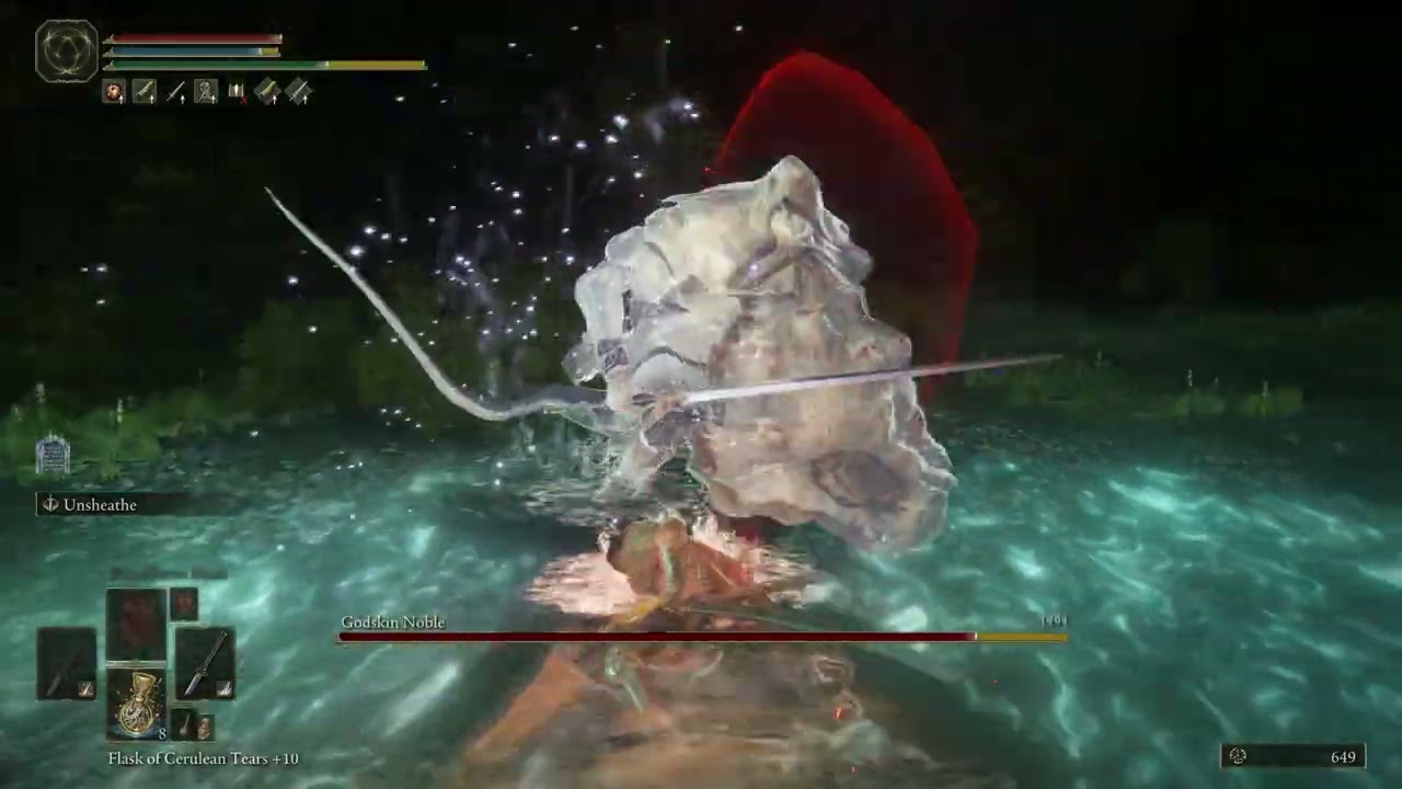 Blood Samurai vs Spiritcaller Snail (Godskin Duo - NO HIT) - Elden Ring Boss 146/165