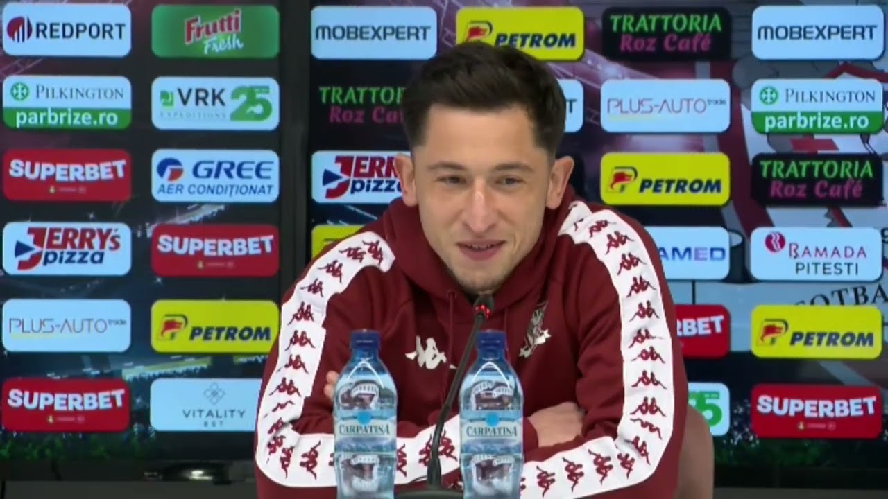 Olimpiu Moruțan, prima conferință la Rapid: 