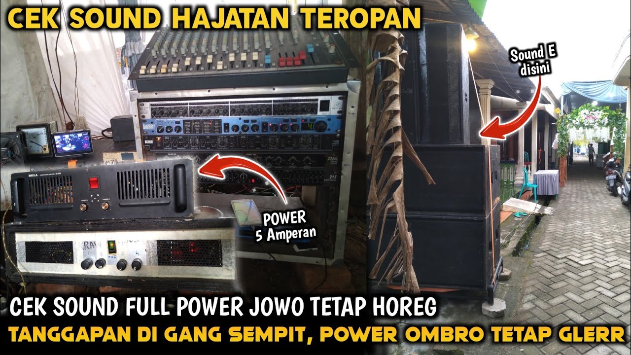 SAAT YANG DINANTIKAN!! CEK SOUND Hajatan Teropan, FULL POWER Ombro Rakitan Jowonan, Hasil Tetap Gler