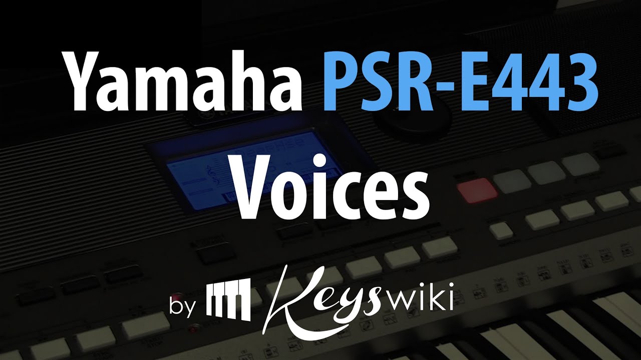 Yamaha PSR E443. Voices(1/5)