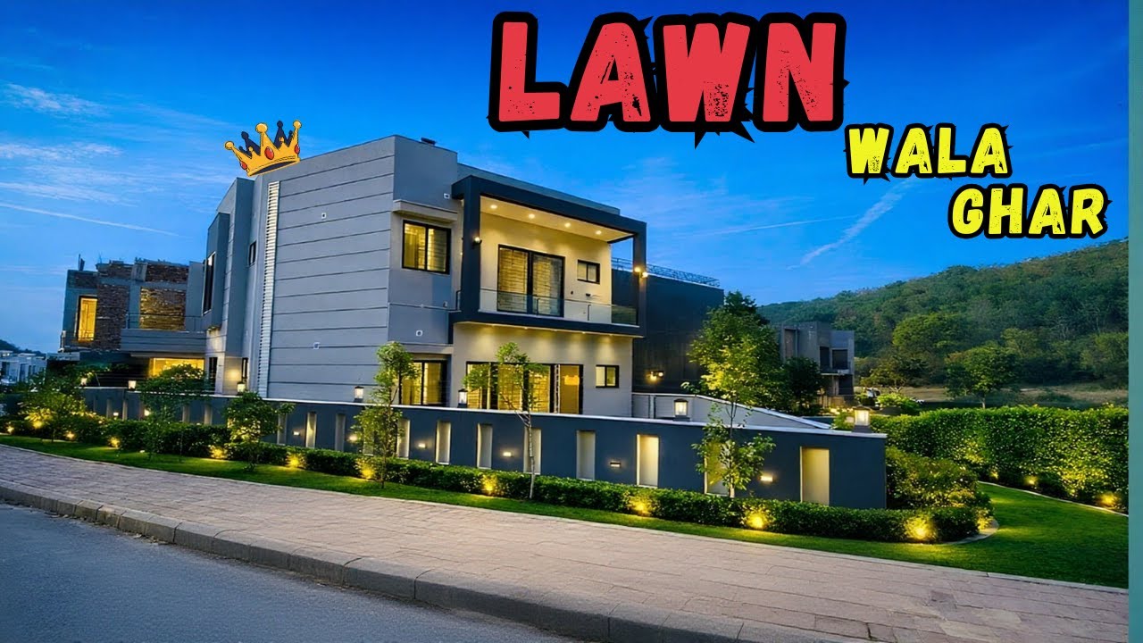 12 Marla LAWN House | LUXURY House | 12 Marla Designer House For Sale |  Bahria Town Rawalpindi