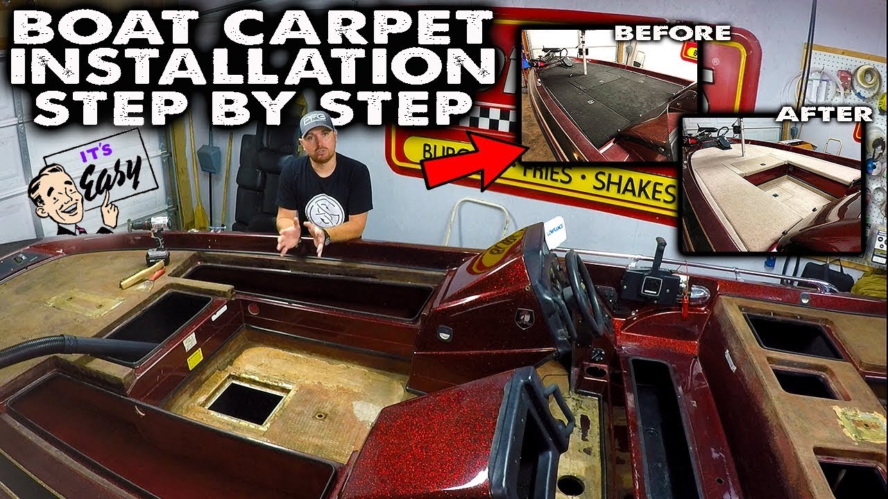 Boat Carpet Installation EASY !! | DIY | 2020 | Step By Step | How To