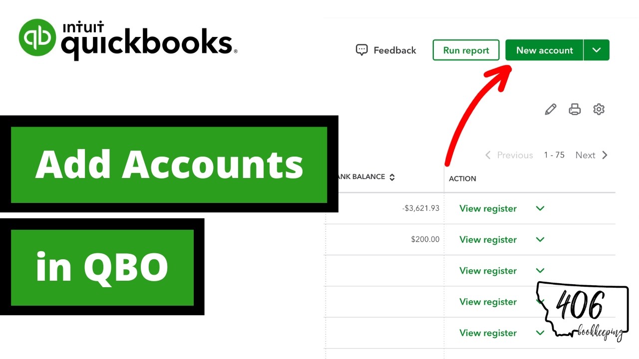 How to Add Accounts in QuickBooks Online