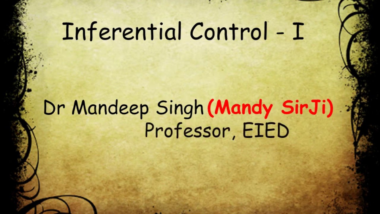 Inferential Control - I