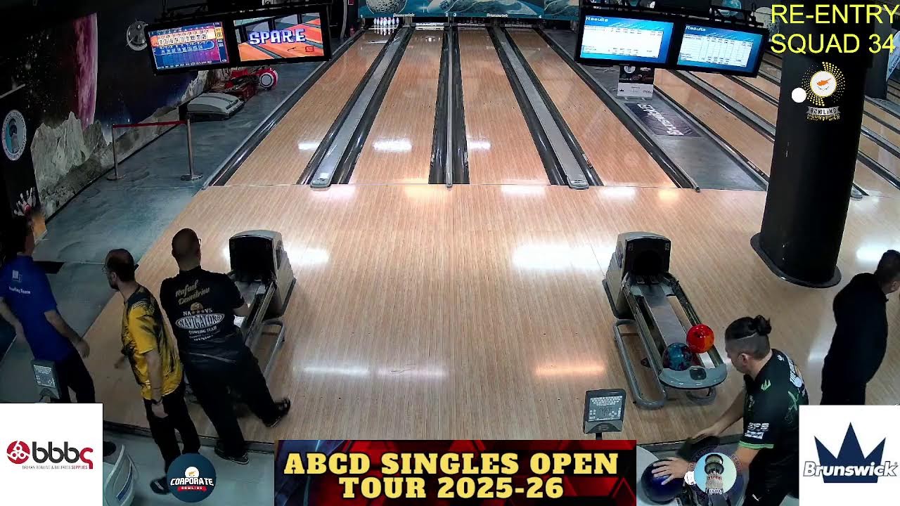 ABCD SINGLES OPEN 2025 - 2026 RE-ENTRY SQUAD 34 / LANES 1-4