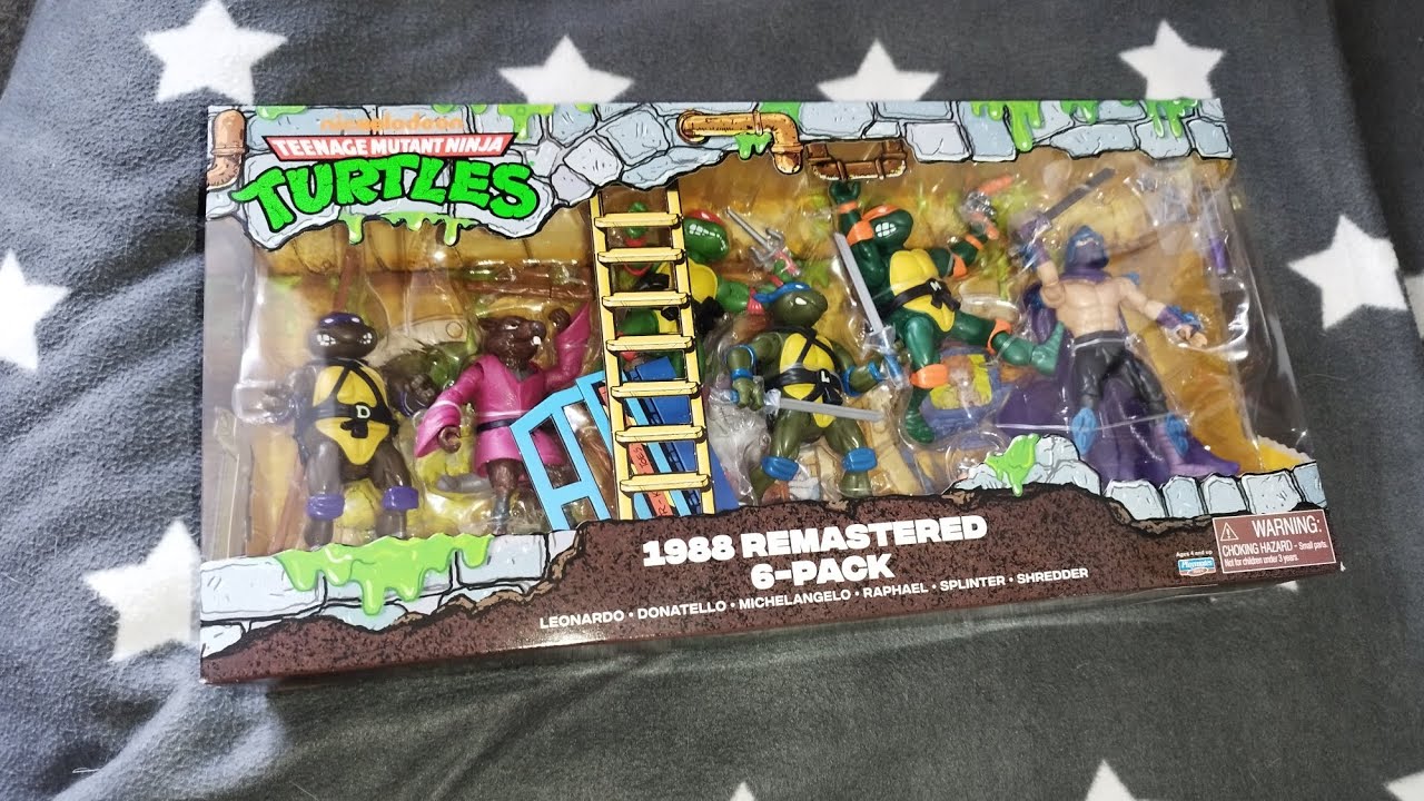 Teenage Mutant Ninja Turtles 1988 Remastered 6-Pack - Playmates Toys