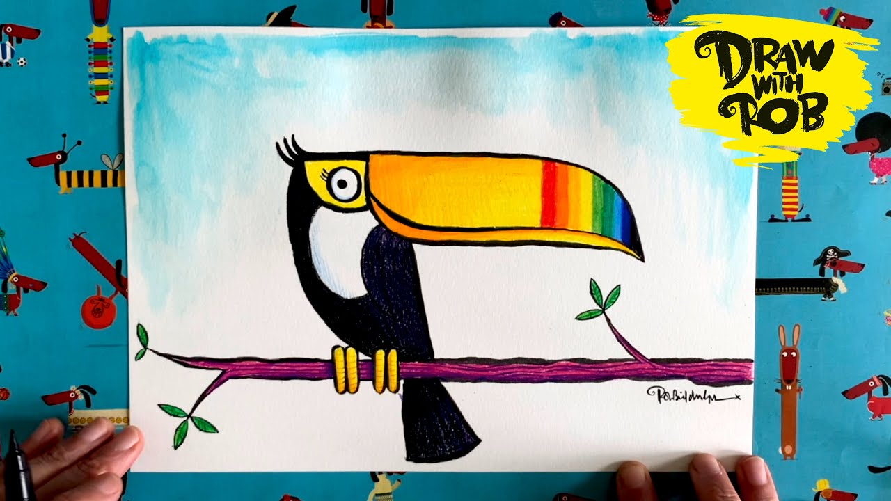 #DrawWithRob 36 Toucan