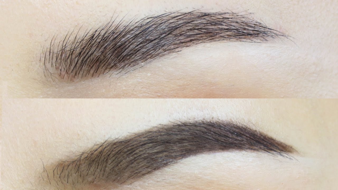 Natural Brushed Up Brows VS Defined Thick Brows