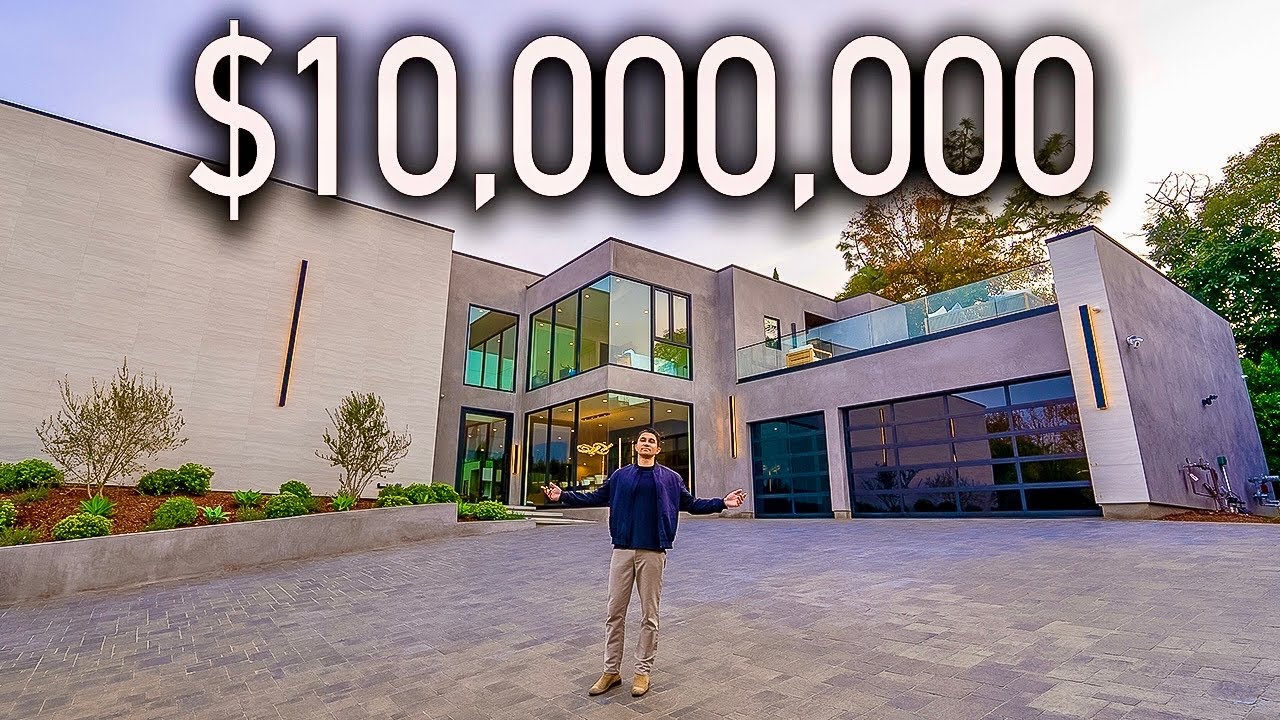 Экскурсия по особняку Sherman Oaks стоимостью 10 000 000 долларов с баскетбольной площадкой!