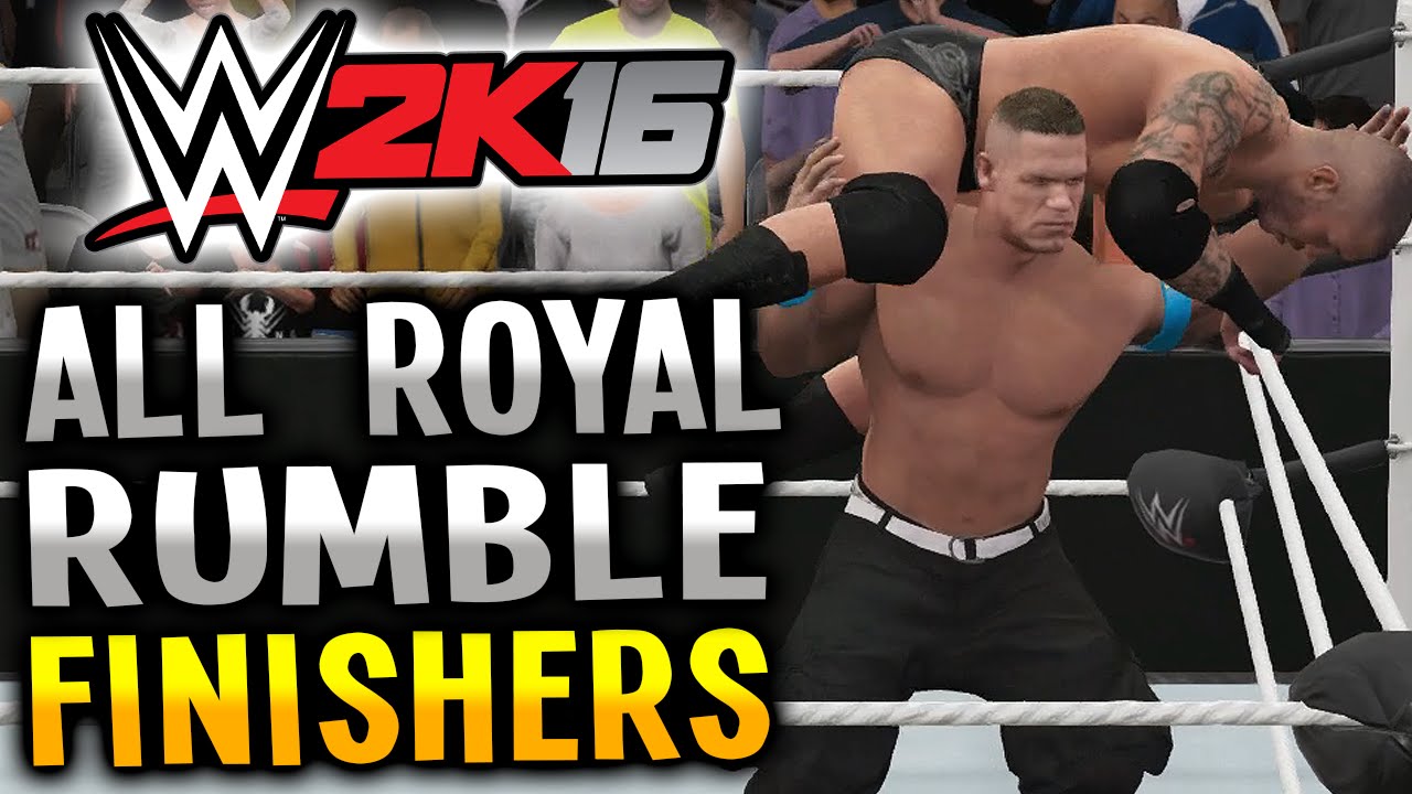 WWE 2K16 - ALL ROYAL RUMBLE FINISHERS!