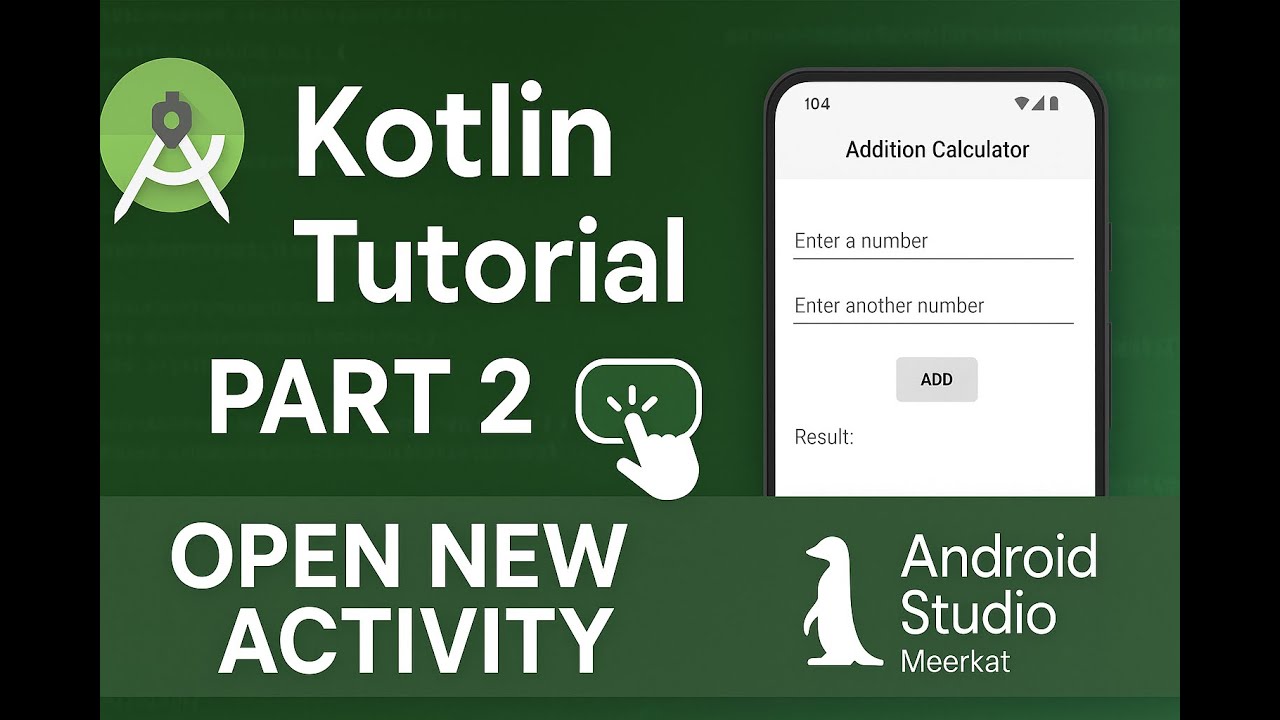 Android Studio Beginner Tutorial: Button Click to Open Calculator Page | Kotlin App (Part 2)
