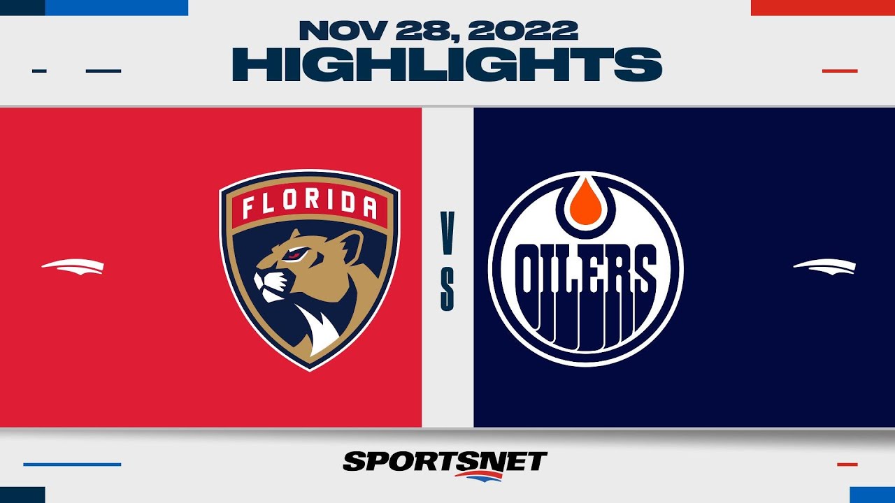 NHL Highlights | Panthers vs. Oilers - November 28, 2022