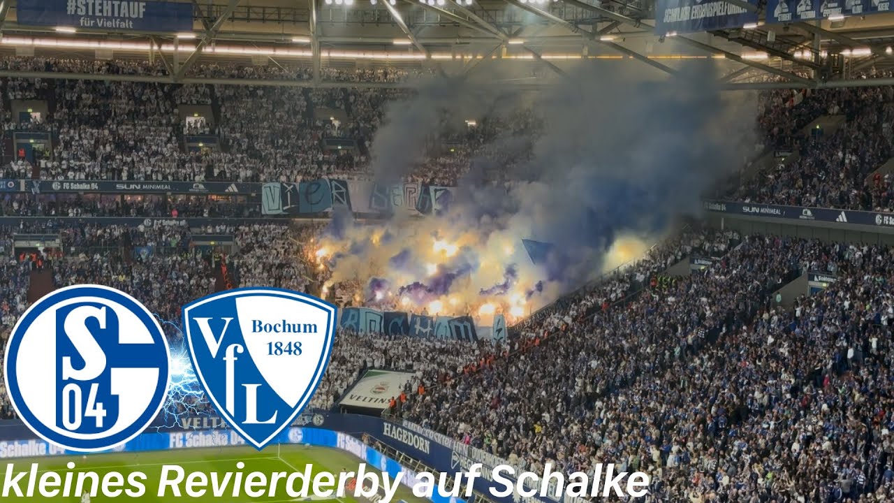 FC Schalke 04 - VfL Bochum | Mega Choreo, große Pyroshow & S04 dreht packendes Derby auf Schalke