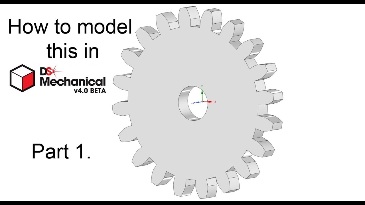 Modeling a spur gearwheel in DesignSpark Mechanical pt1