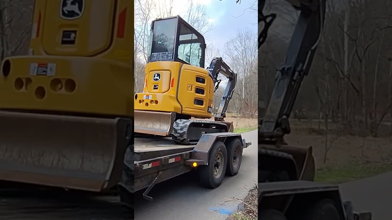 The absolute best way to haul tracked equipment like skidsteers and mini excavators! Tilt Trailer