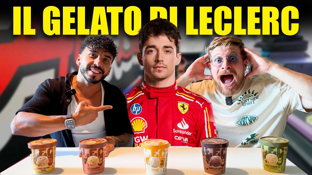 PROVIAMO TUTTI I NUOVI GELATI DEL CAMPIONE CHARLES LECLERC - QUESTA VOLTA RIMANIAMO DAVVERO STUPITI!
