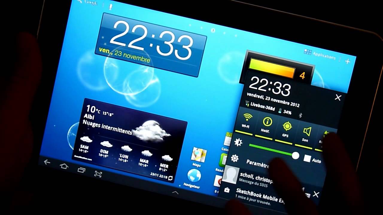 Test de la Samsung Galaxy Tab 8.9 en Francais par Testlandfrance