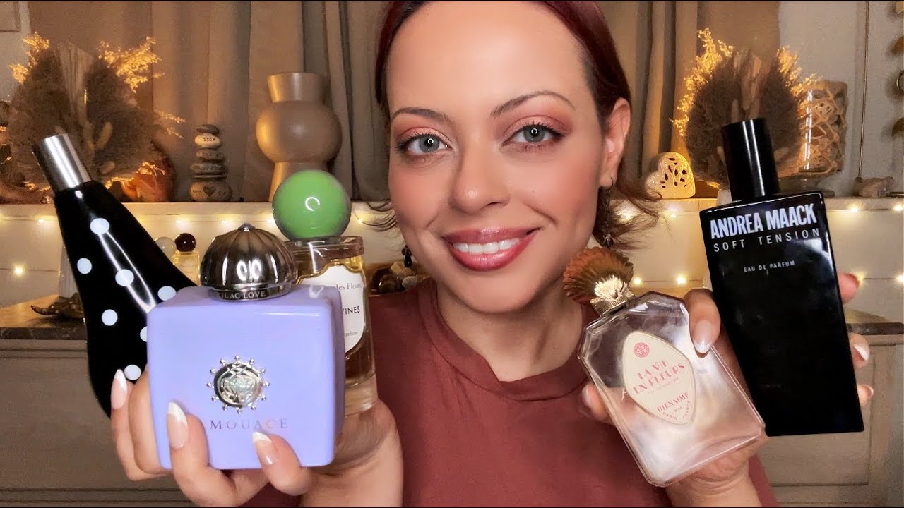ASMR| HUGE Spring Perfume Collection - Your PERFUME FLORIST! (tapping, lid sounds,scratching)