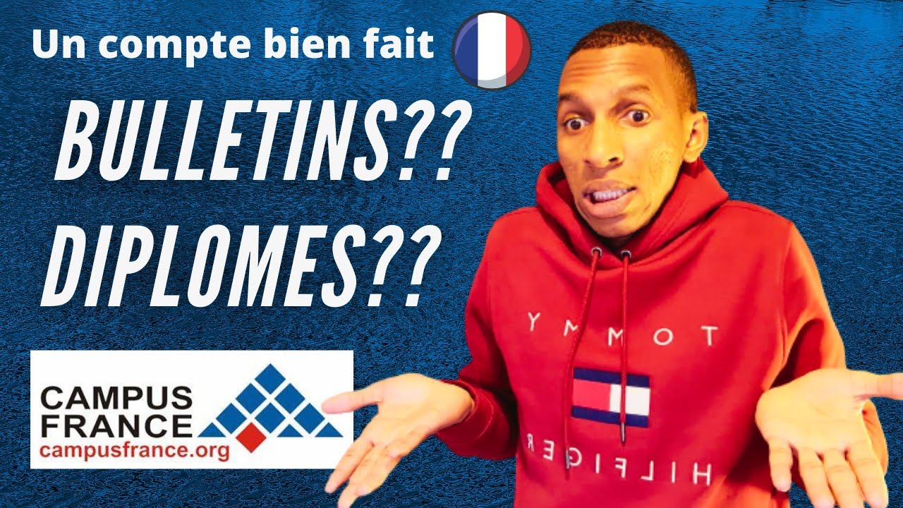 CAMPUS FRANCE : COMMENT METTRE SES BULLETINS ET PARCOURS SUR LA PARTIE JE SUIS CANDIDAT