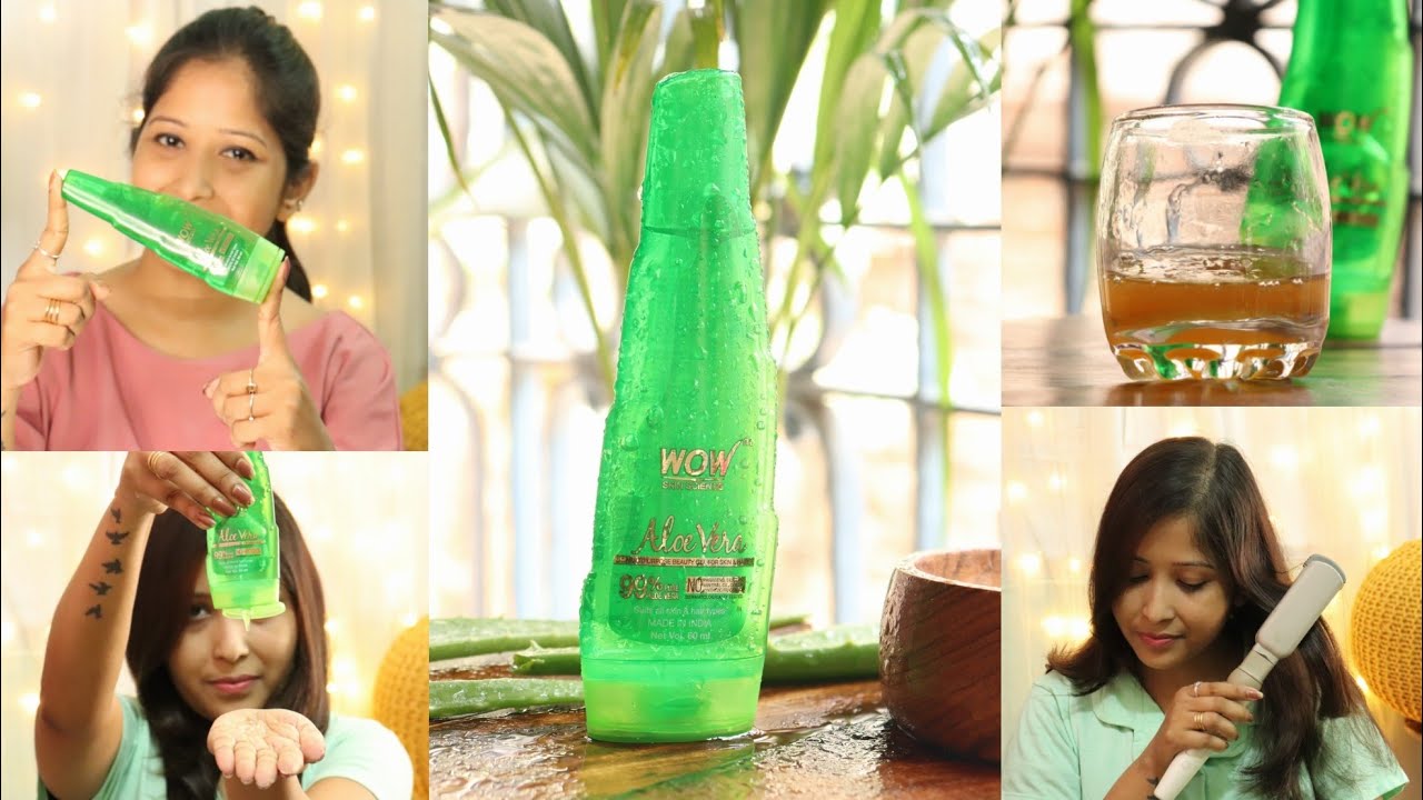 Wow Aloe Vera Multipurpose Beauty Gel review For Skin And Hair | Benefits & Uses of WOW ALOEVERA GEL