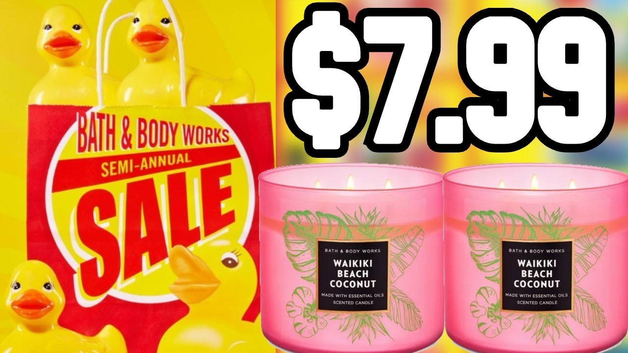 Bath & Body Works: трехфитильные свечи по $7.99 в СУББОТУ 27.06!