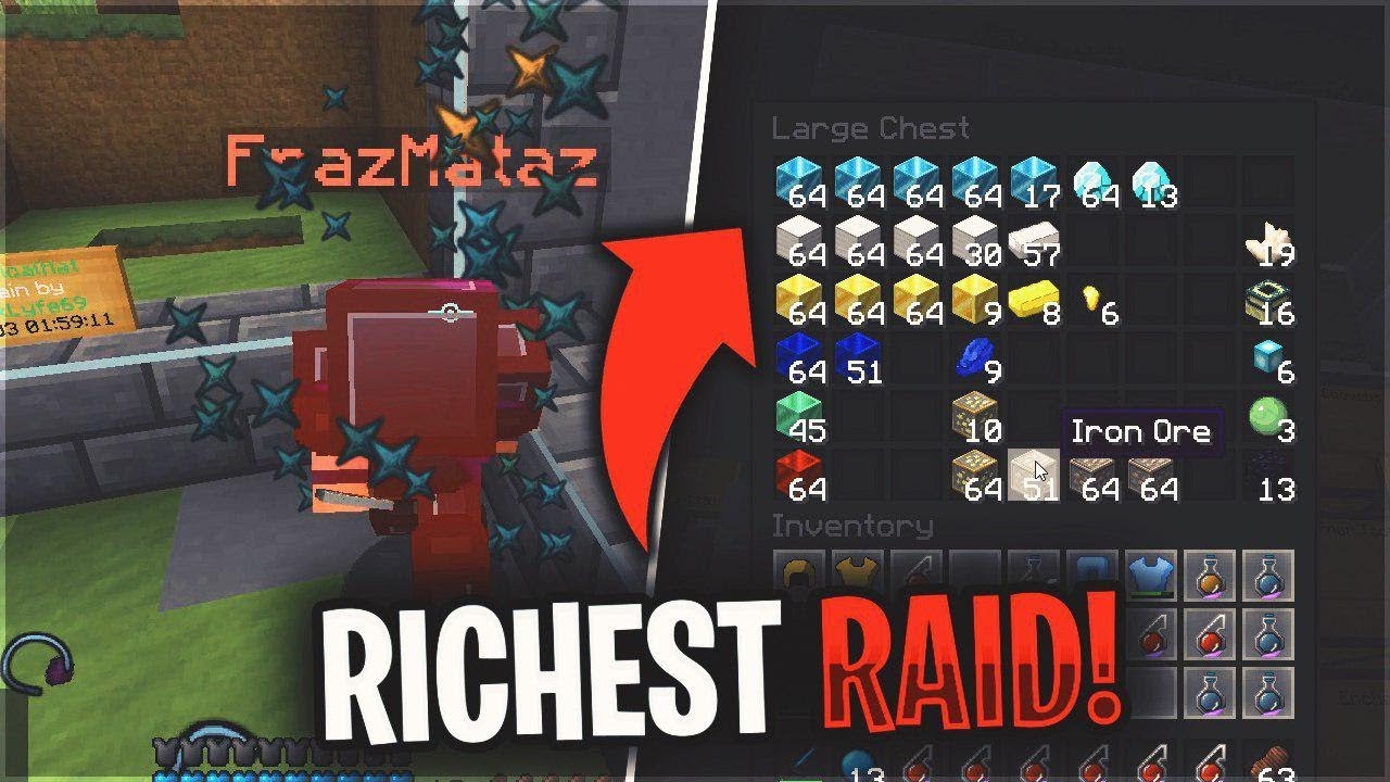 UNDERCOVER RANDOMS #3 - THE RICHEST RAID OF THE MAP | Minecraft HCF