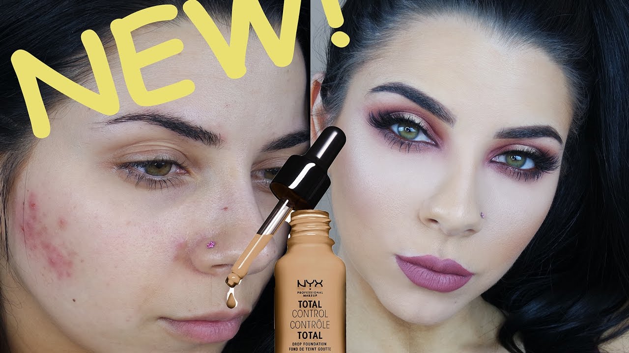 NEW NYX Total Control Foundation With New Brush Review & Demo | Tina Kosnik