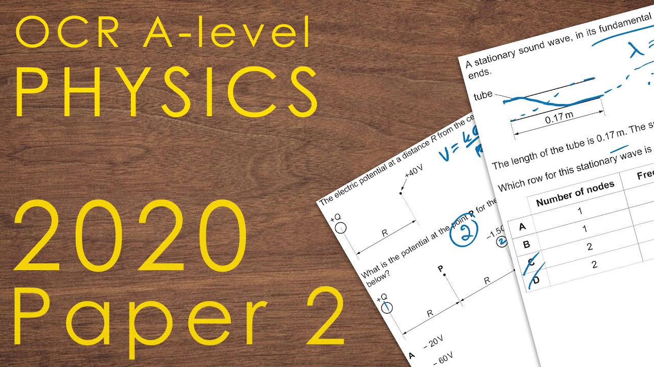 OCR 2020, документ 2 — Физика уровня A-level, выпускной экзамен