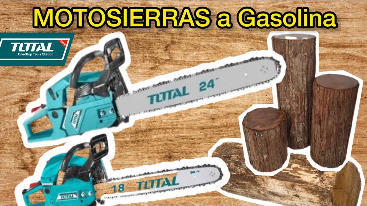 Motosierra a gasolina TOTAL 24 y 18 pulgadas