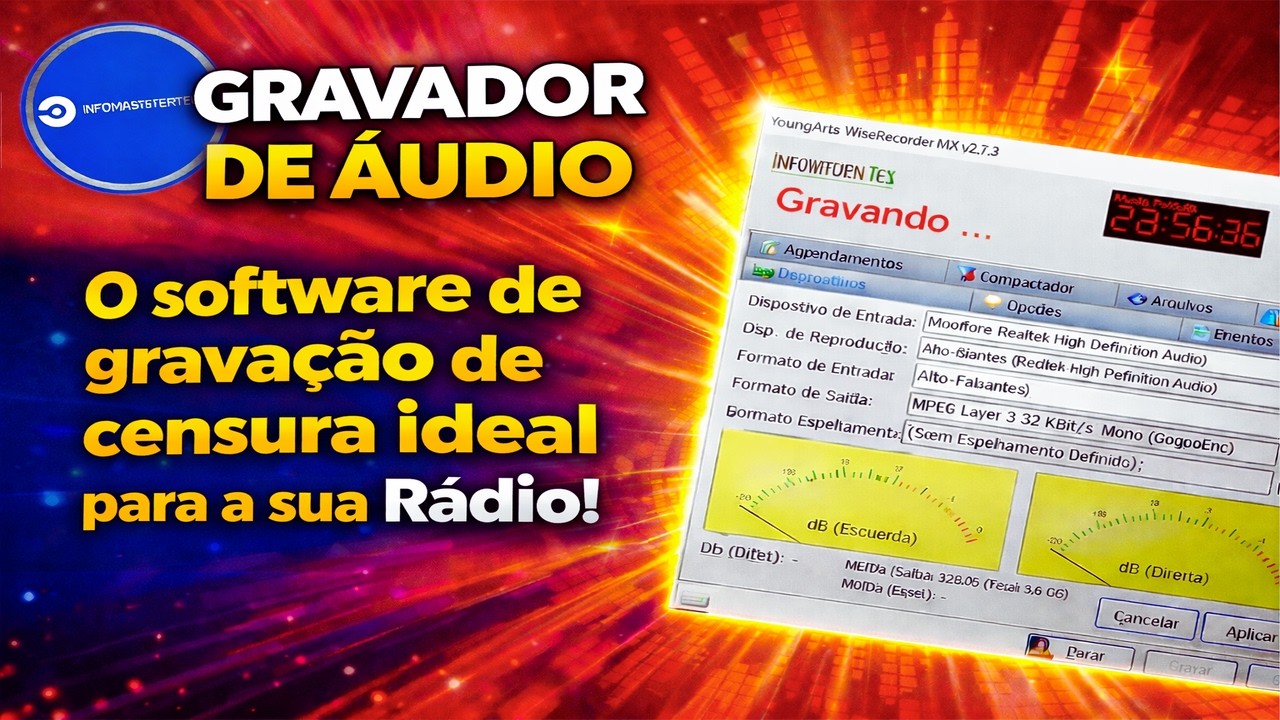 GRAVADOR DE ÁUDIO WISE RECORDER | O software ideal para Gravação de Censura em Rádio
