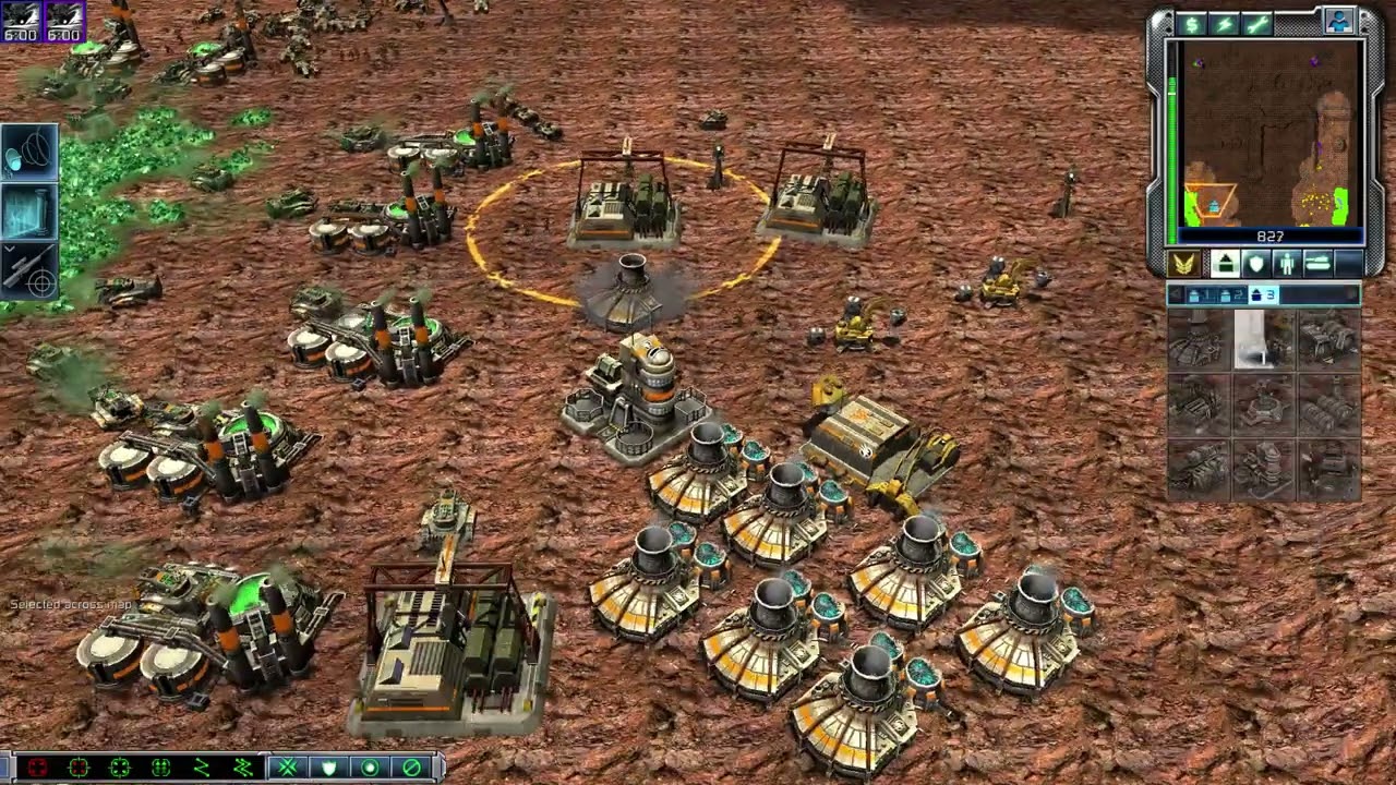 CNC 3 Kane's Wrath 2 GDIs vs 2 Brutal AIs - Turtle (Scrin)