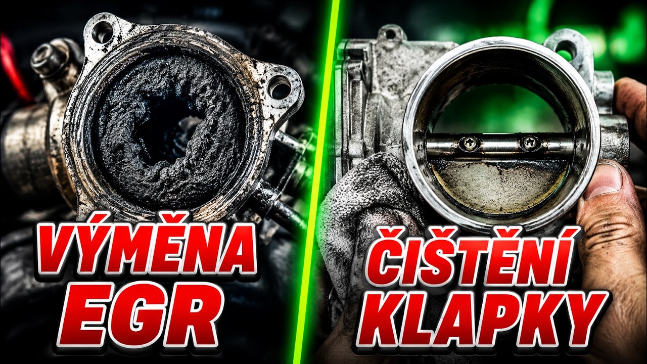 Výměna EGR ventilu a čištění škrtící klapky Škoda Octavia 2