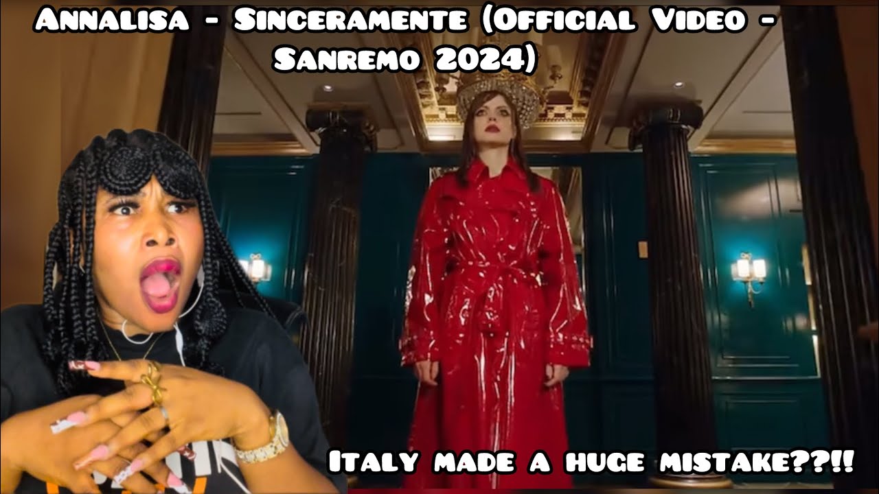 ITALY MADE A HUGE MISTAKE?! Annalisa - Sinceramente (Official Video -Sanremo 2024) REACTION