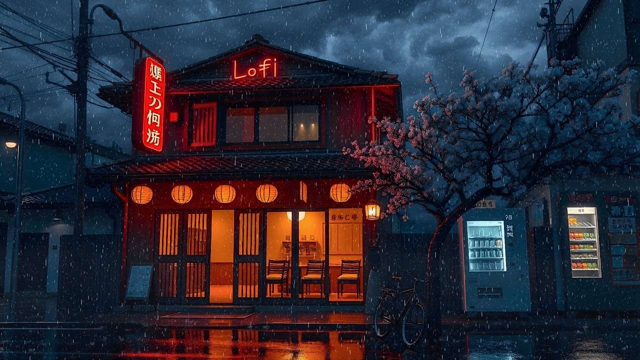 Cozy Rain Night in Tokyo 🌧️ Chill Lofi for Relax, Unwid & Deep Sleep – Lets The Rain Calm Your Mind
