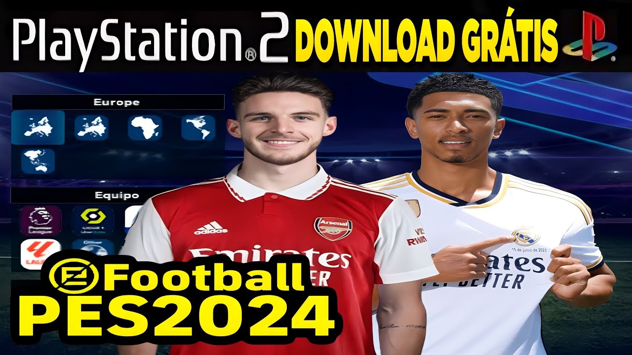 PES 2024 PS2 ISO ATUALIZADO EFOOTBALL DOWNLOAD GR&Aacute;TIS