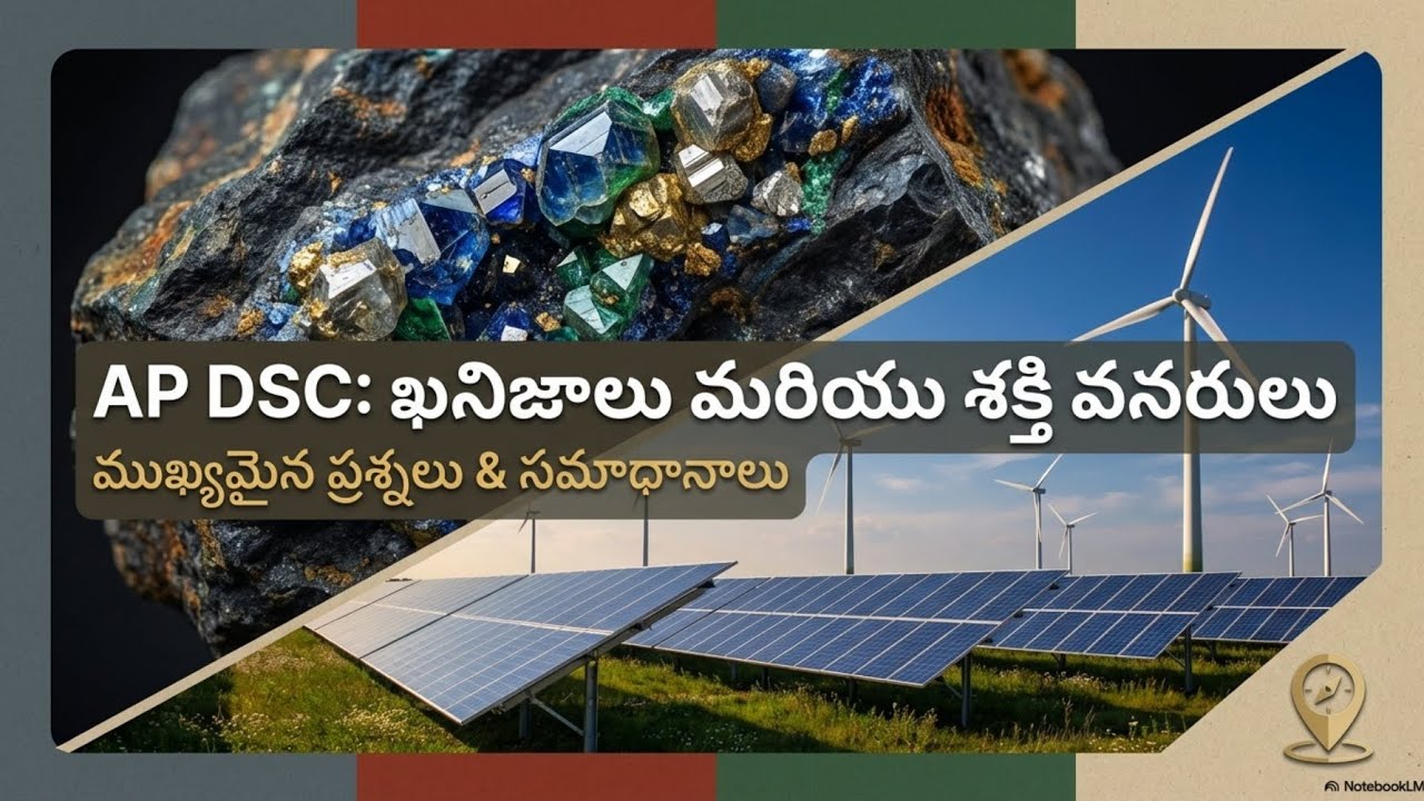 ఖనిజాలు మరియు శక్తి వనరులు / 10th Class Social Studies / AP DSC SA & SGT