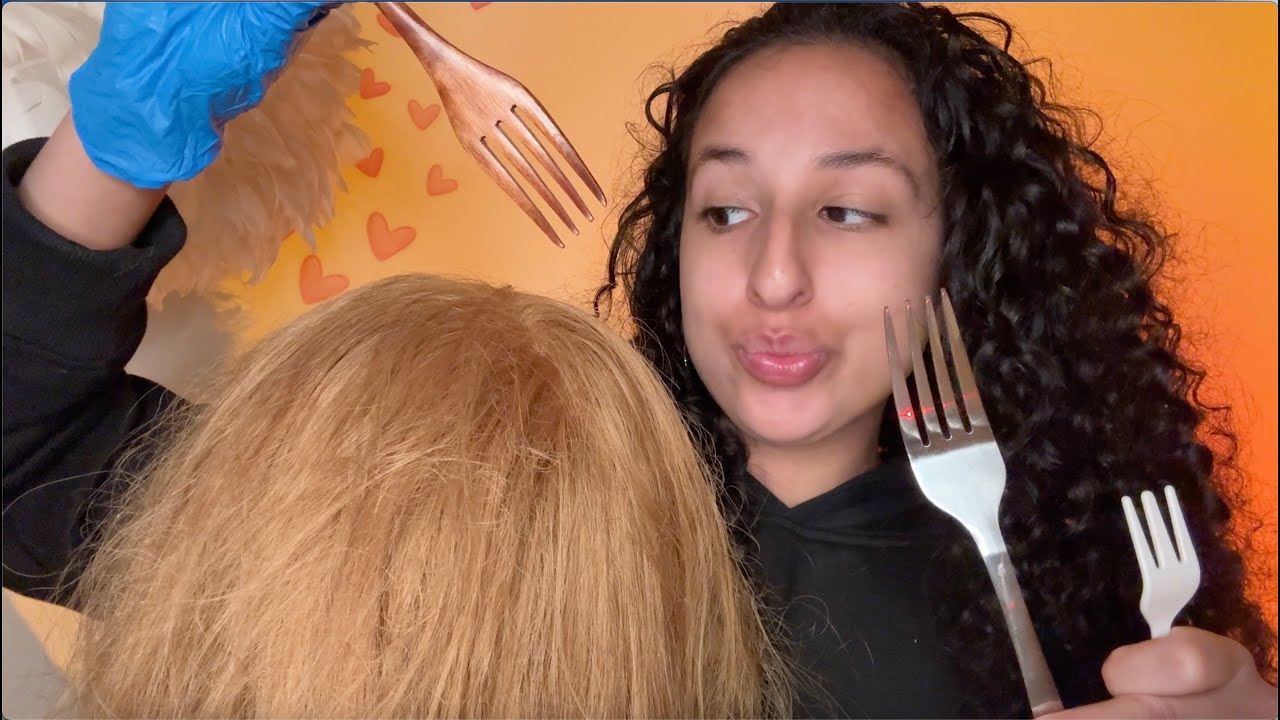 ASMR| Pov Bestie 💇🏽‍♀️Eats your Lice 🪳 From Your Scalp... 👀
