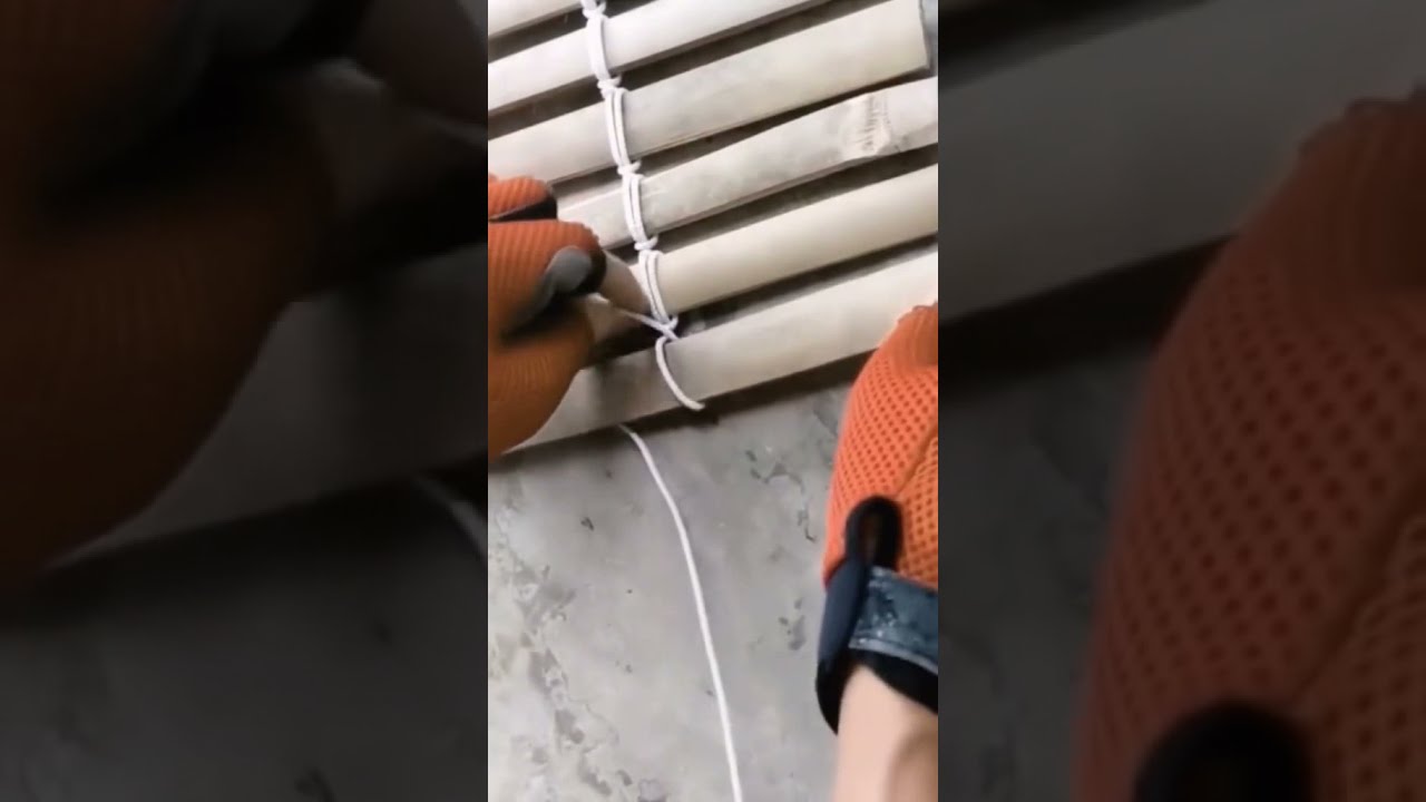 How to make bamboo blinds