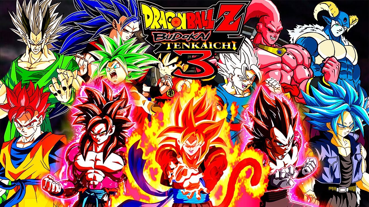 DRAGON BALL Z BUDOKAI TENKAICHI 3 UNITED UNIVERSE (DB,DBZ,DBGT, DBS, SDBH, DBAF) PROBANDO LA ISO