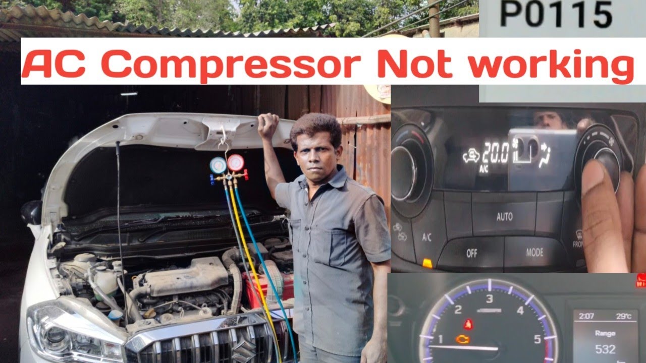 AC Compressor Not Working Suzuki S-Cross | DTC Code P0115