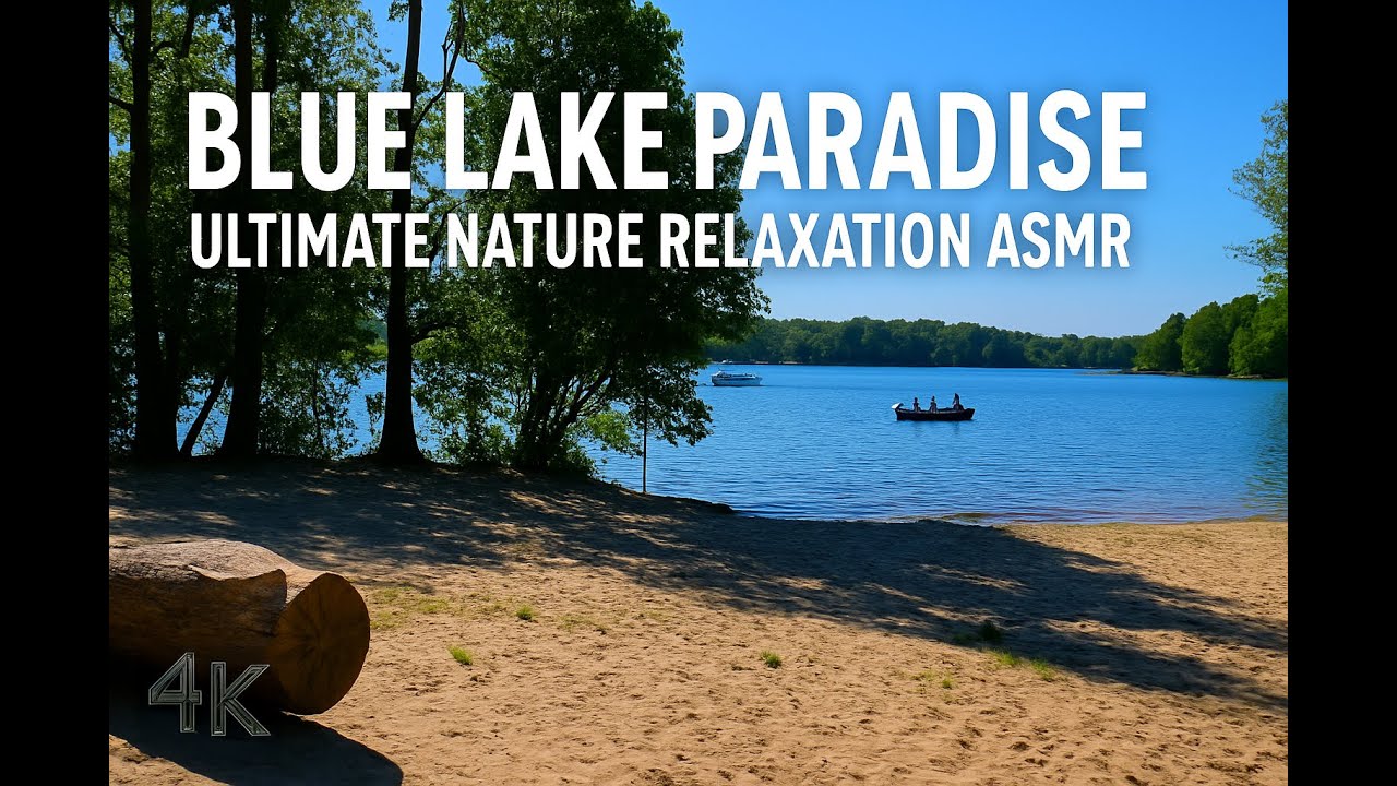 Blue Lake Paradise – Ultimate Nature Relaxation ASMR (Calming Waves & Birds) | Not AI-Generated